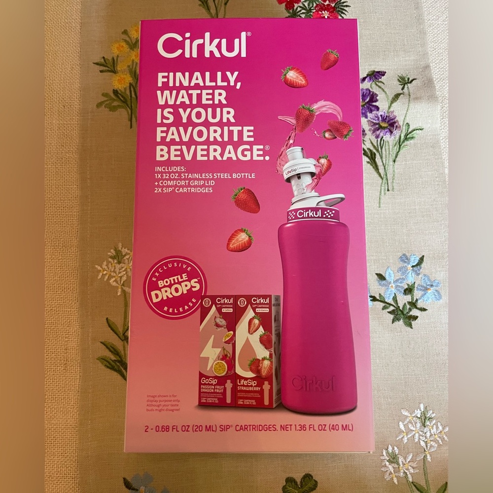 Cirkul Pink Stainless Steel Water Bottle Set - Picture 3 of 8